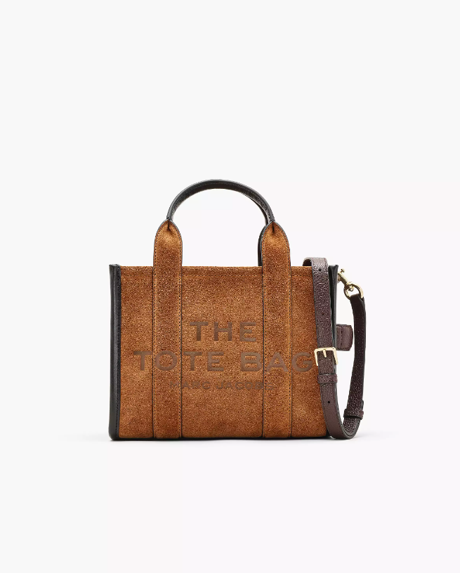 The Suede Small Tote Bag copper
